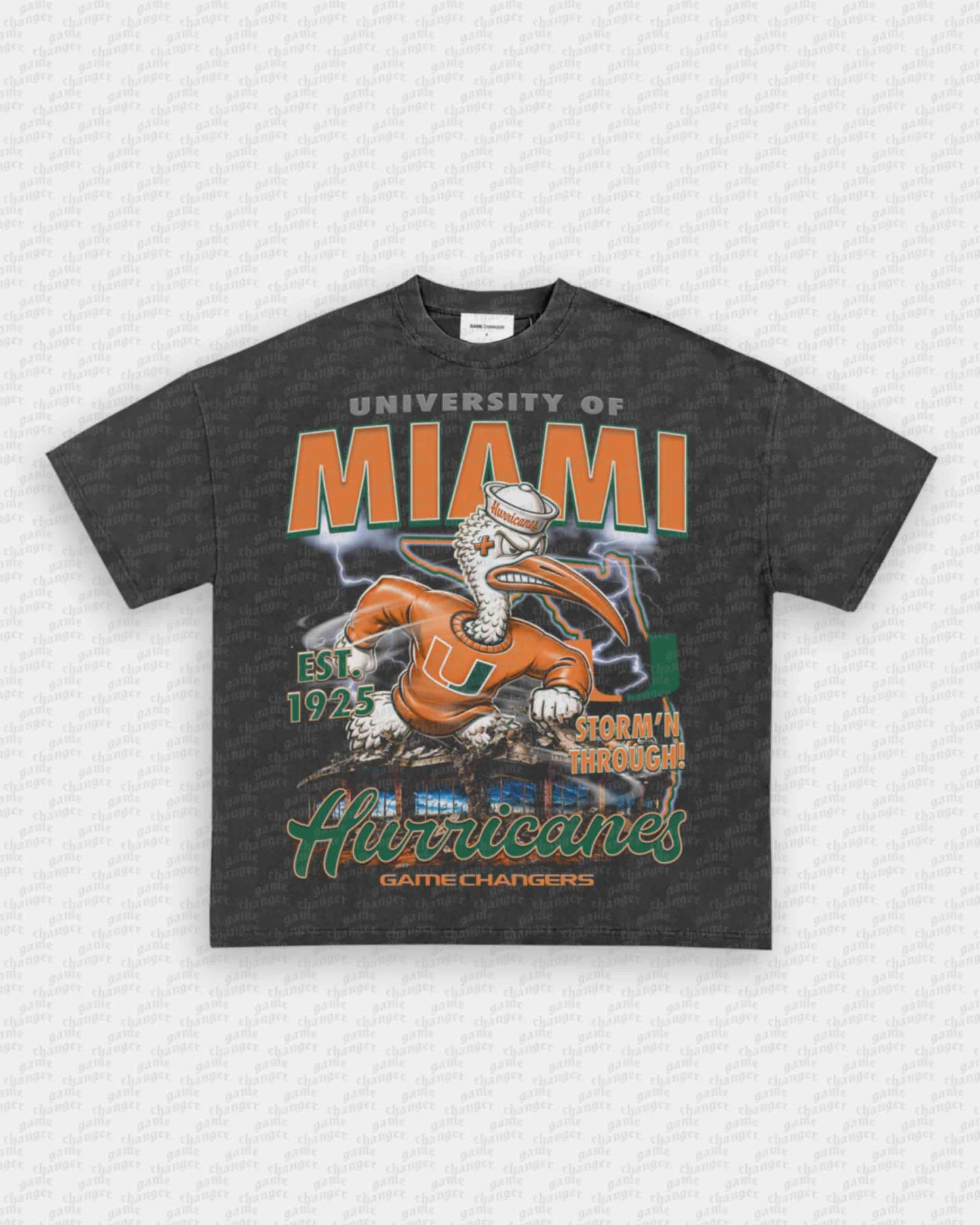 MIAMI FOOTBALL TEE