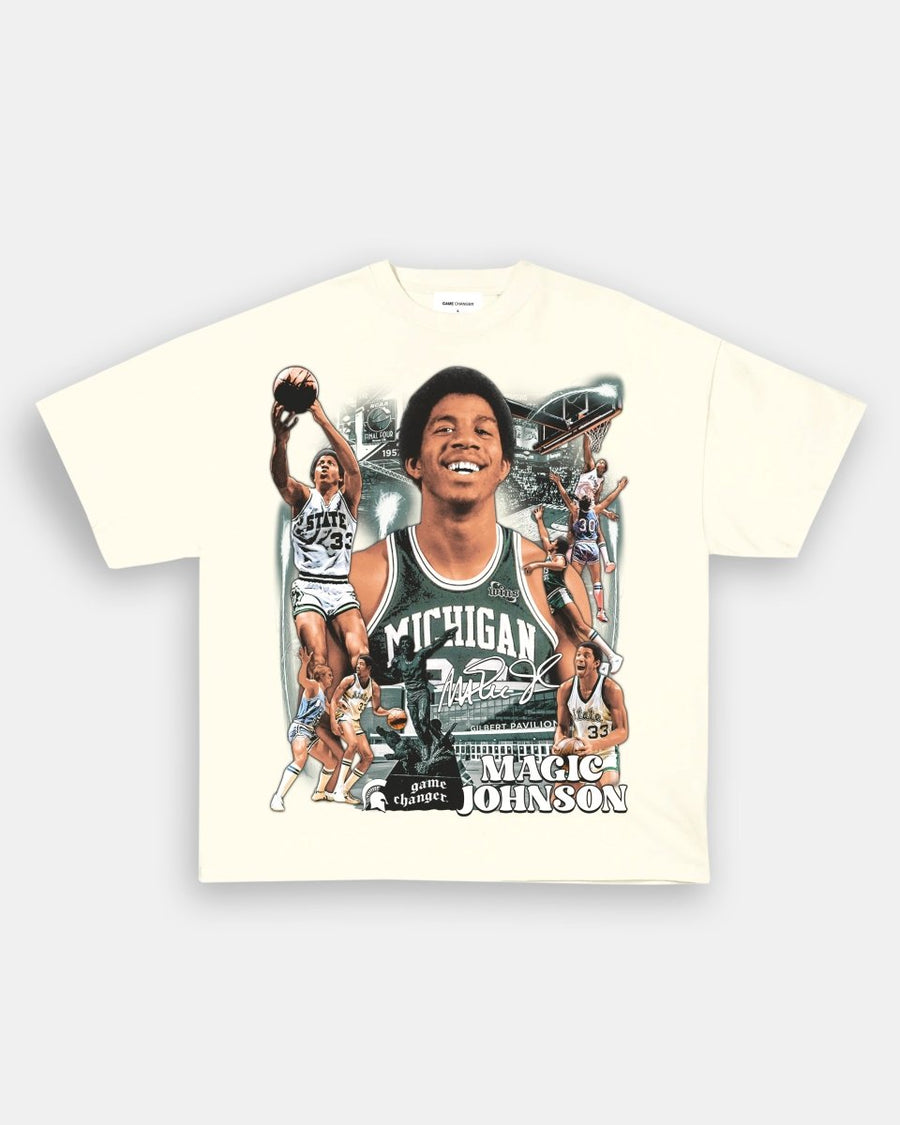 MAGIC JOHNSON - MICHIGAN TEE - GAME CHANGERS