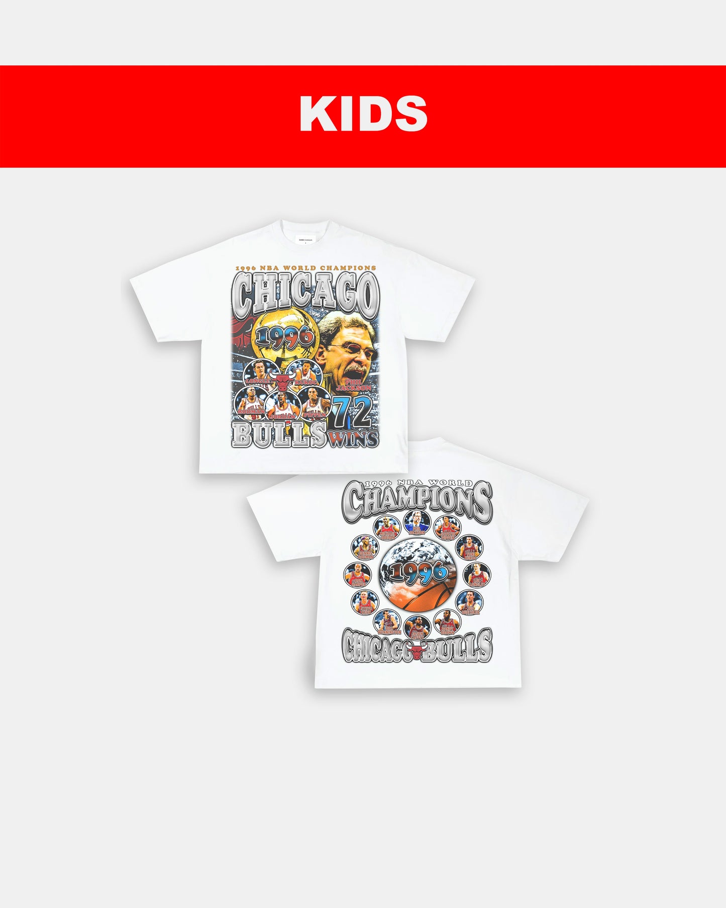 1996 NBA CHAMPIONS - KIDS TEE - [DS]