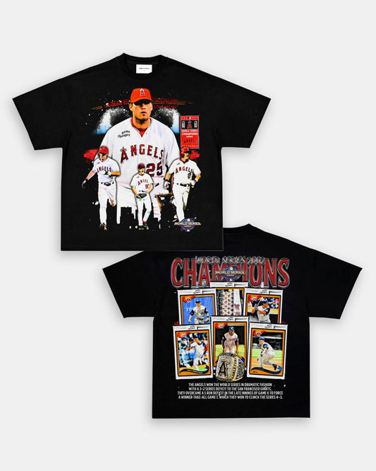 2002 WORLD SERIES CHAMPS - ANGELS TEE - [DS] - GAME CHANGERS