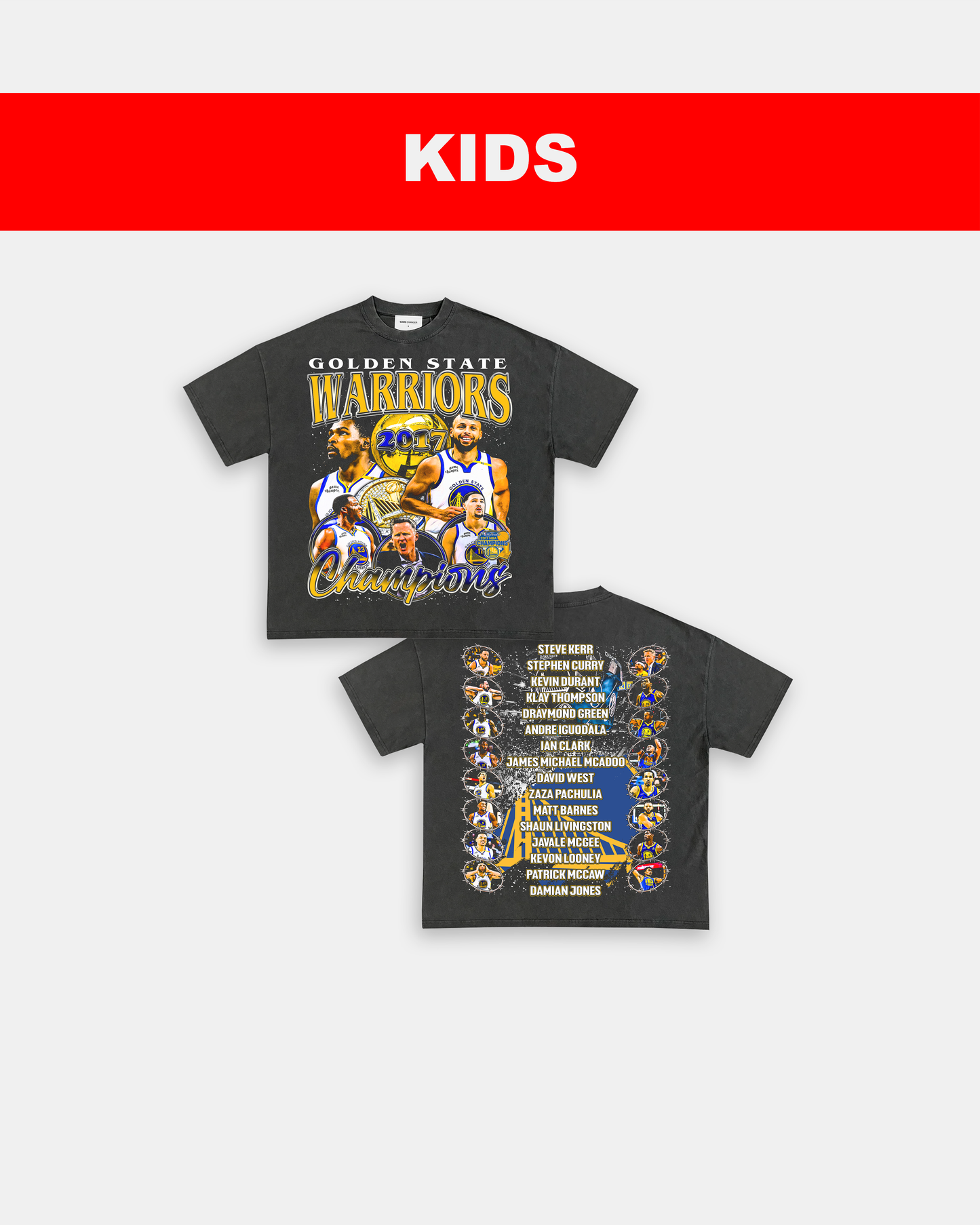 2017 NBA CHAMPIONS - KIDS TEE - [DS]