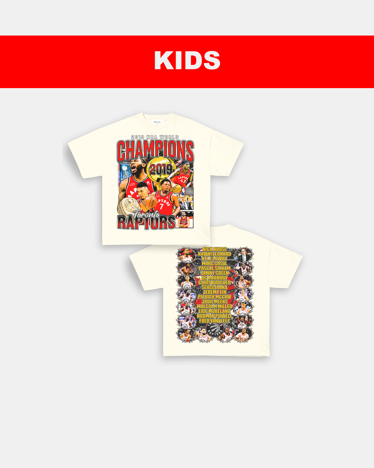 2019 NBA CHAMPIONS - KIDS TEE - [DS]