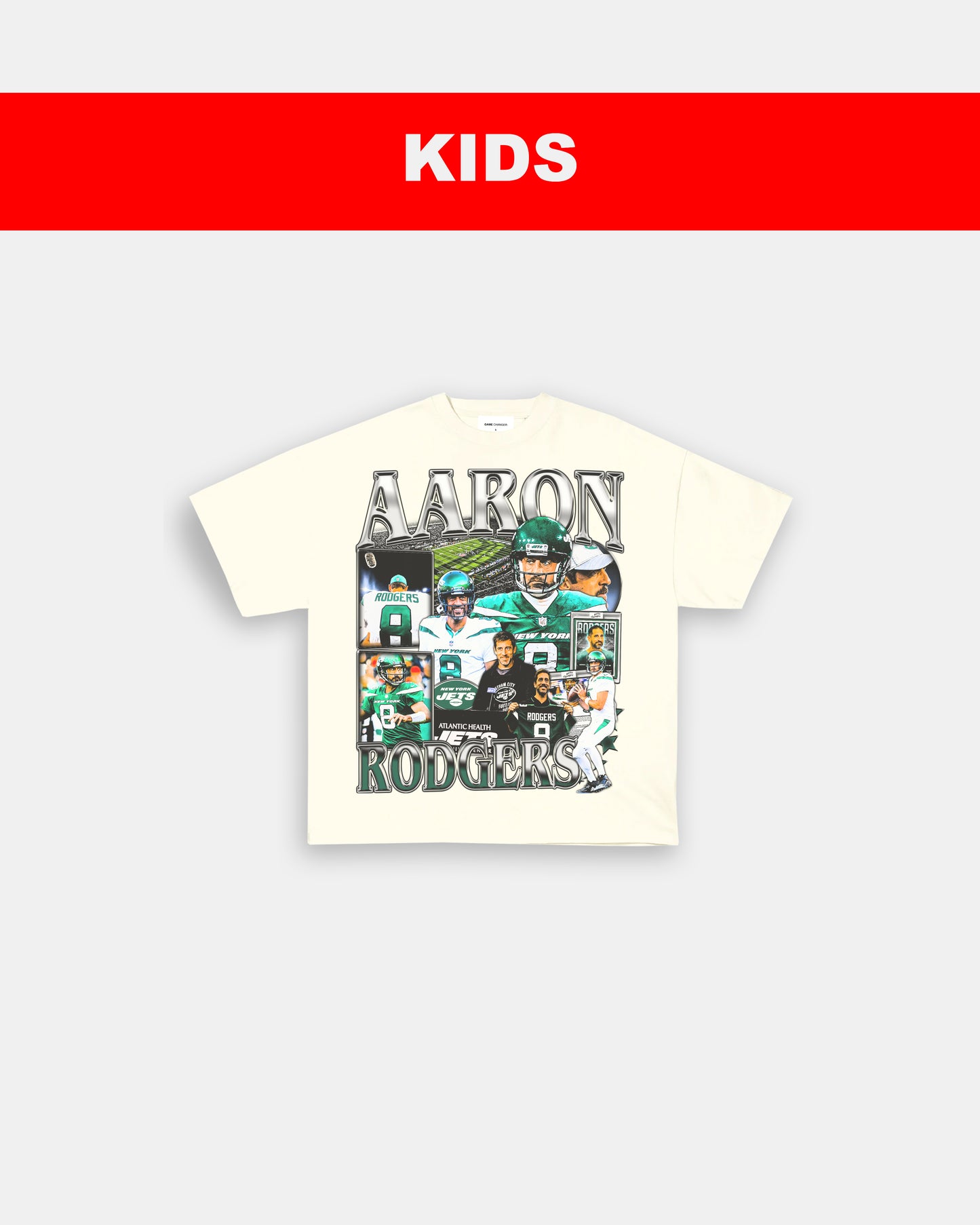 AARON RODGERS - JETS - KIDS TEE