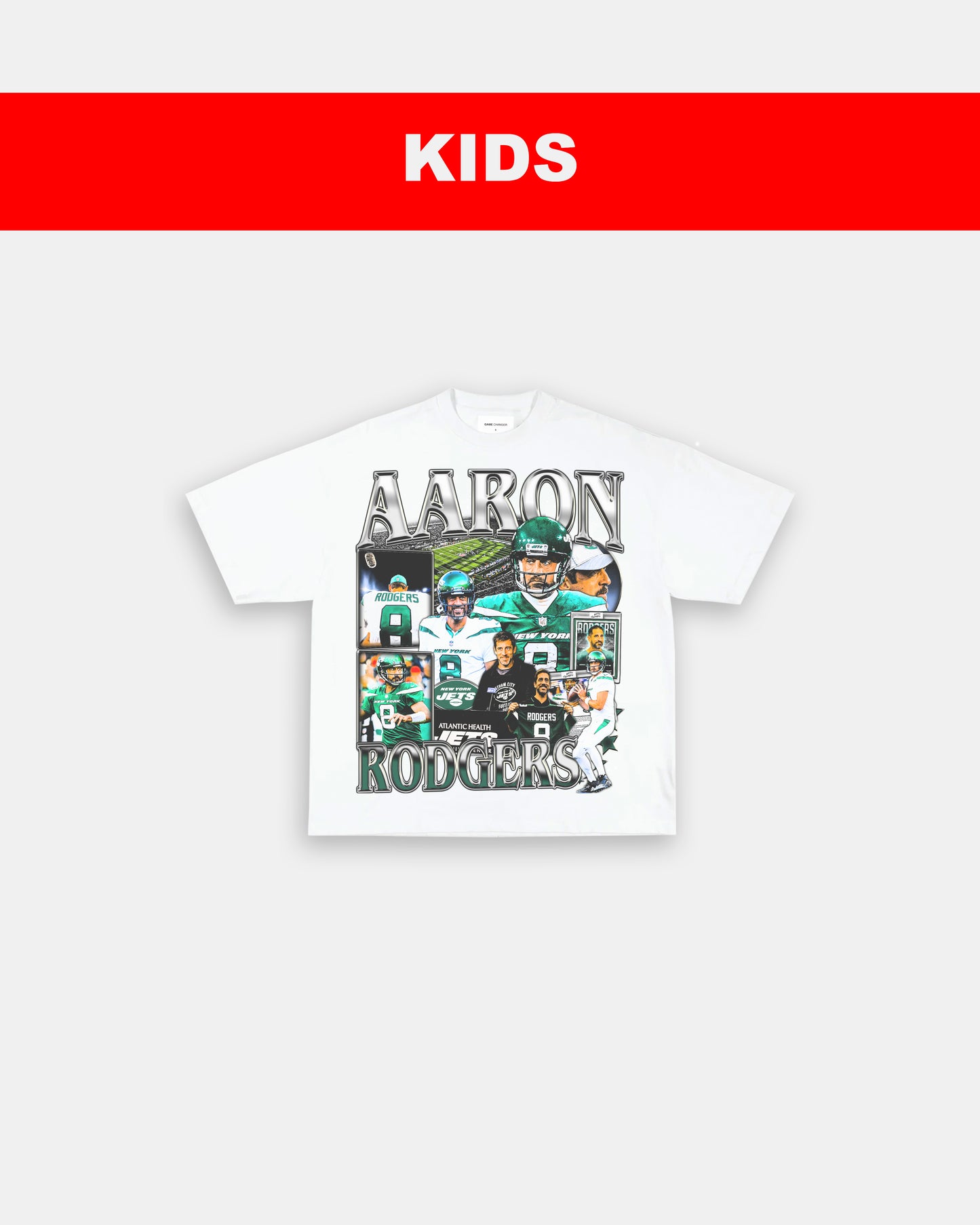 AARON RODGERS - JETS - KIDS TEE