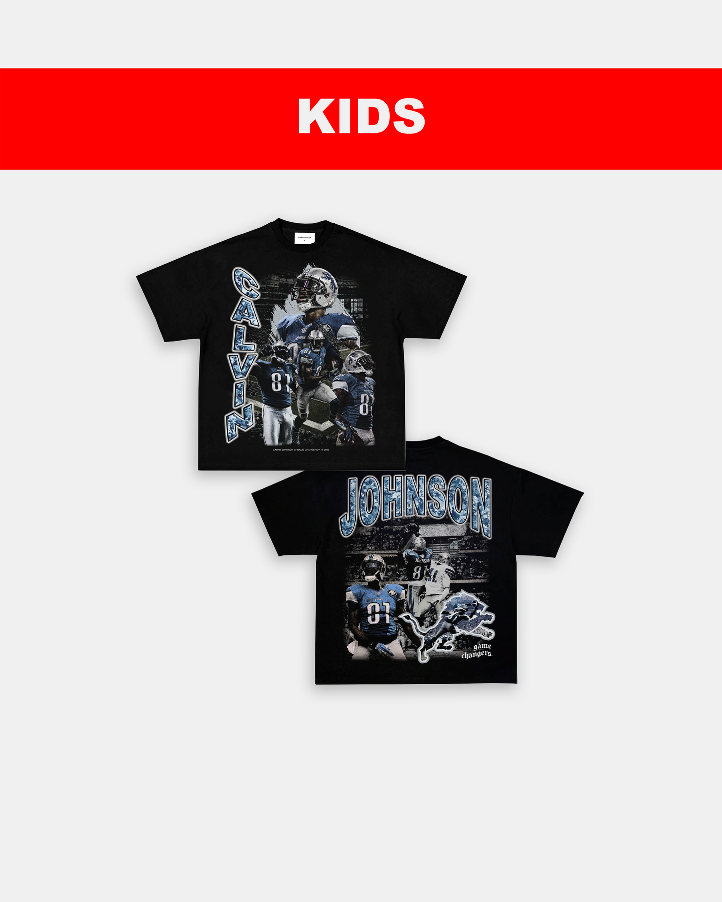 CALVIN JOHNSON - KIDS TEE [DS]