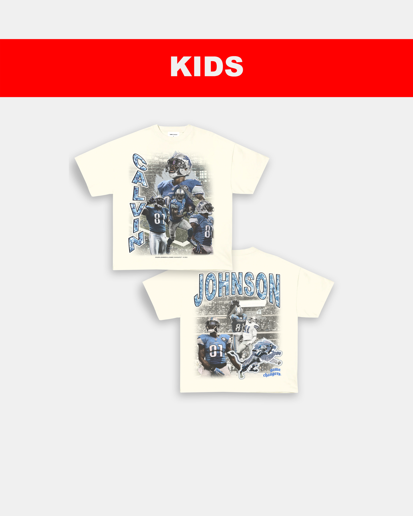 CALVIN JOHNSON - KIDS TEE [DS]