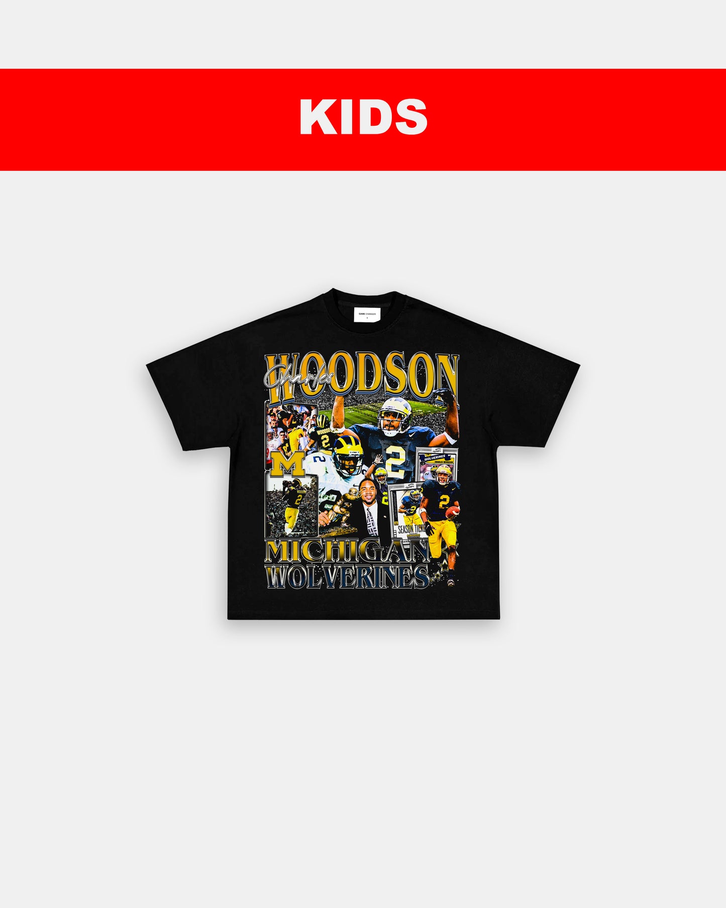 CHARLES WOODSON - MICHIGAN - KIDS TEE