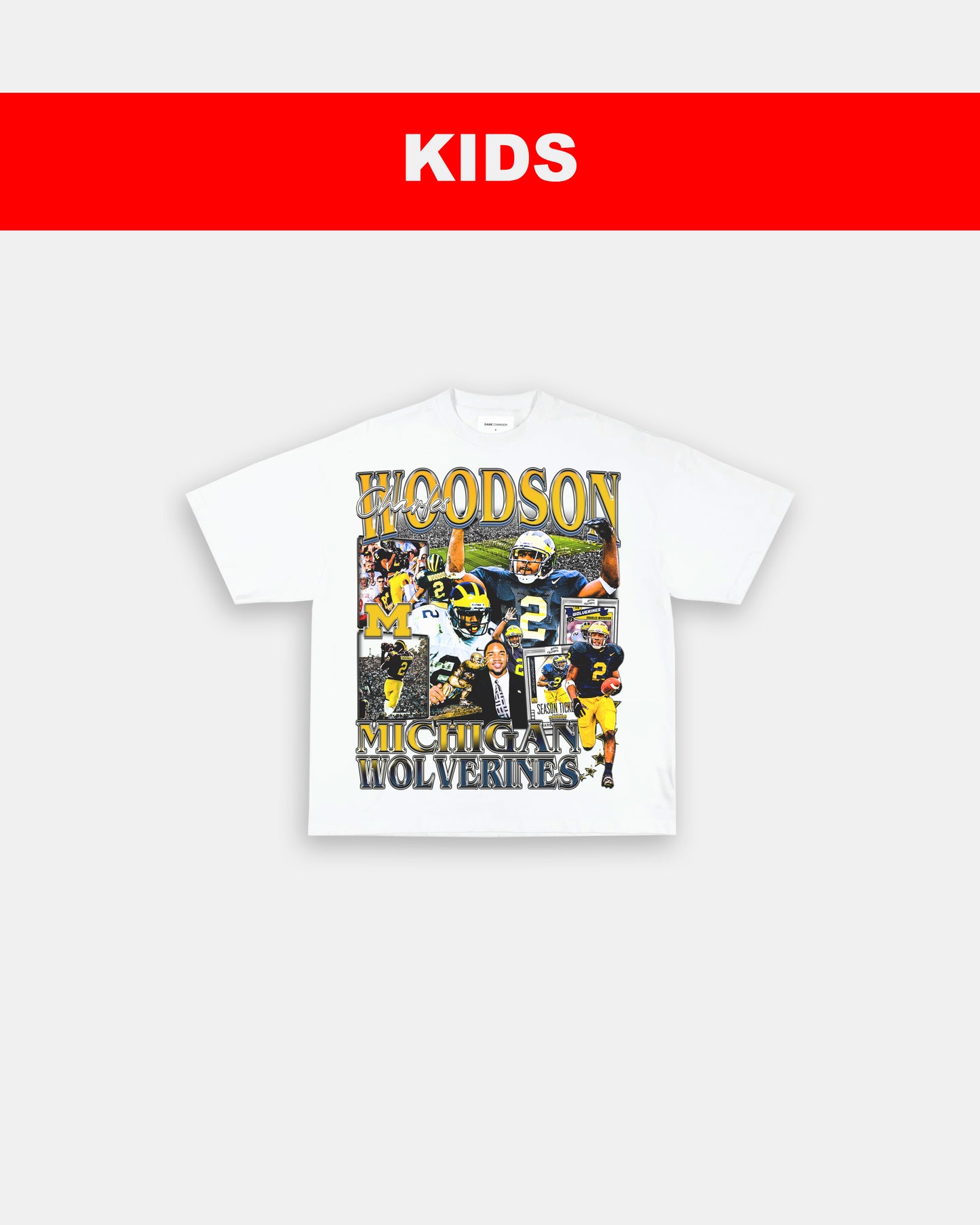 CHARLES WOODSON - MICHIGAN - KIDS TEE