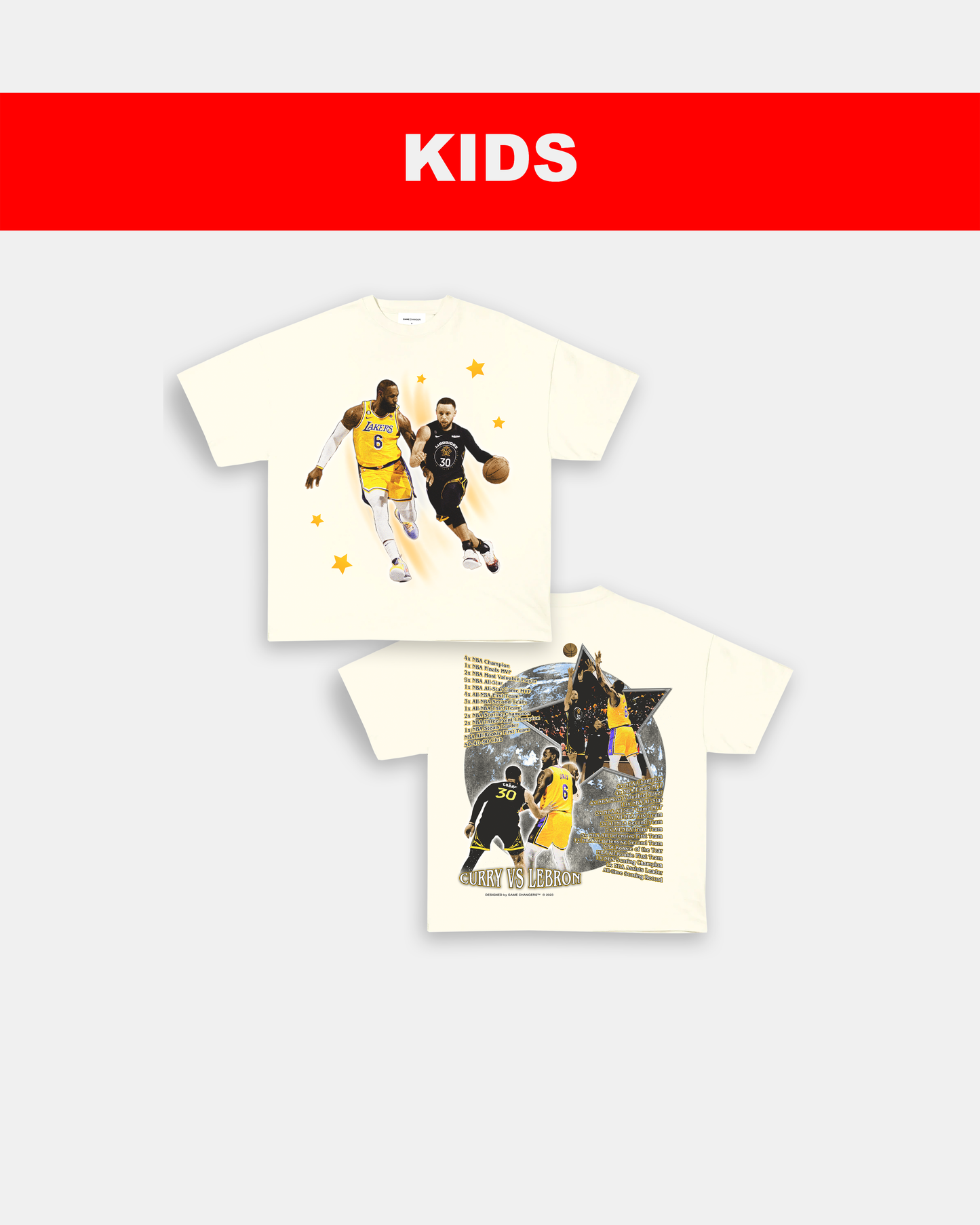 CURRY VS LEBRON - KIDS TEE - [DS]