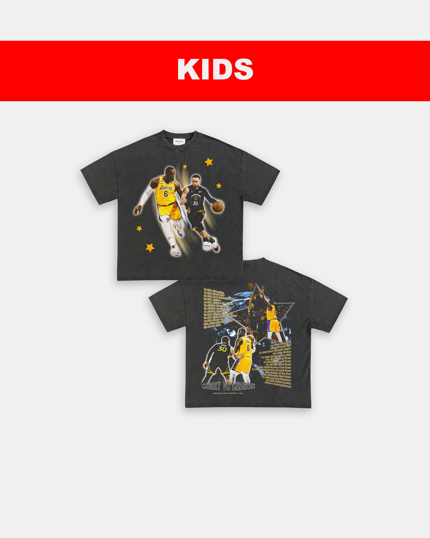 CURRY VS LEBRON - KIDS TEE - [DS]