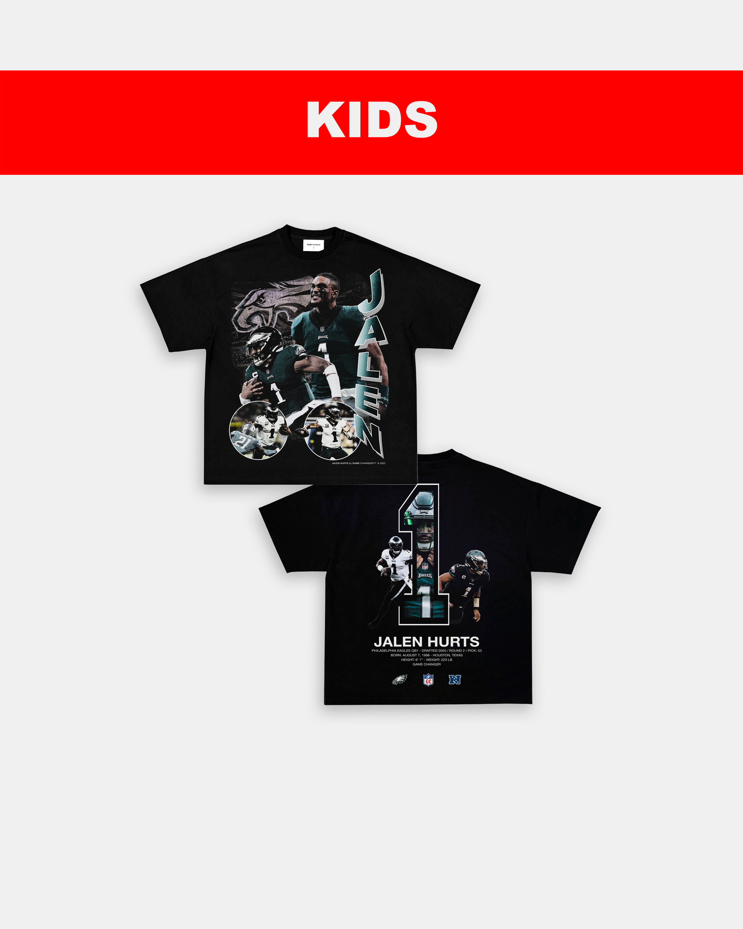 JALEN HURTS - KIDS TEE [DS]