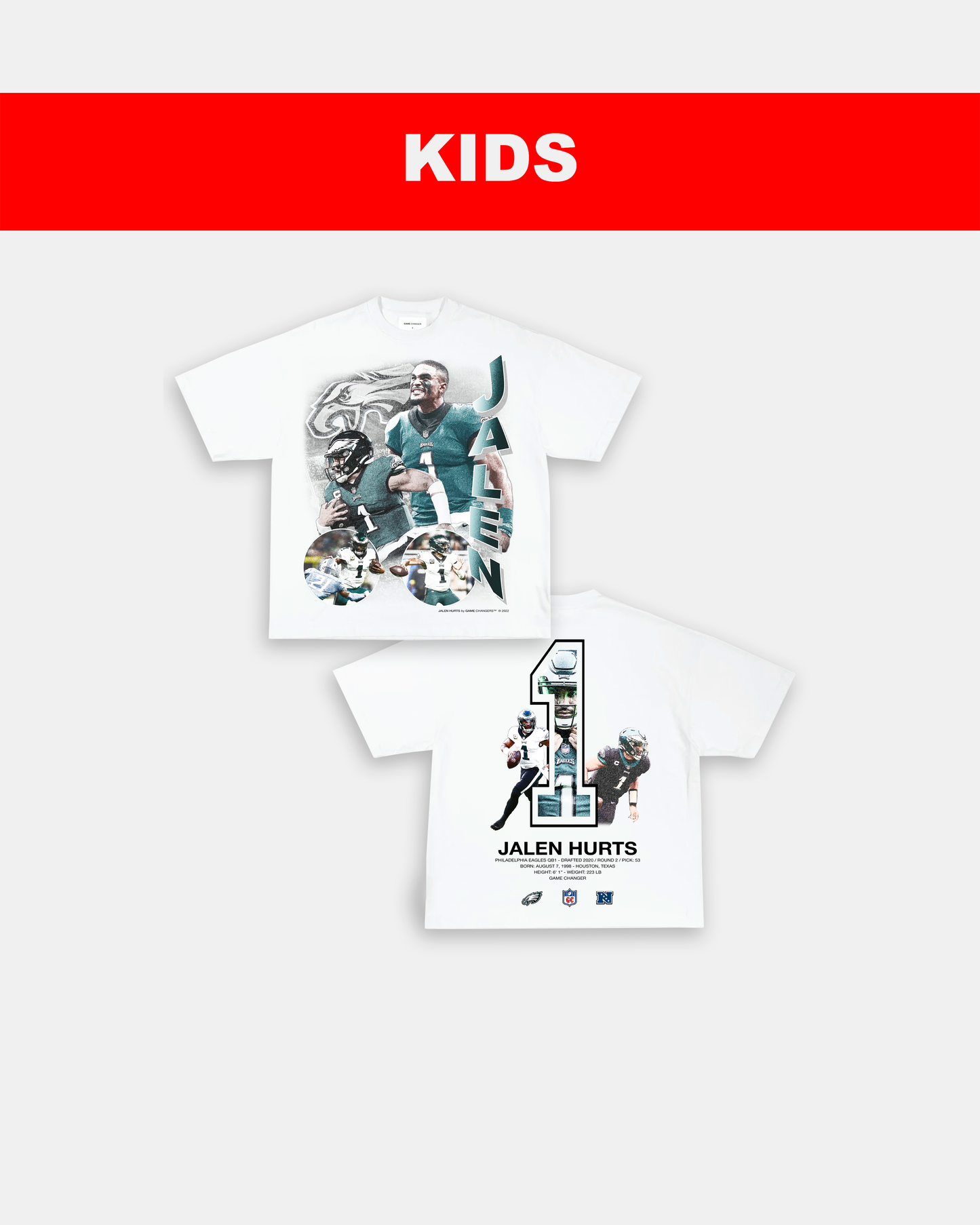 JALEN HURTS - KIDS TEE [DS]