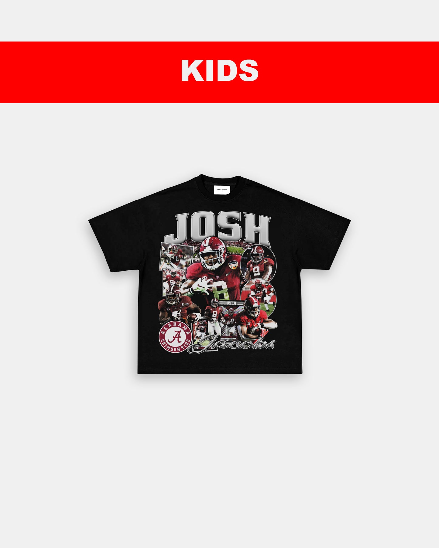 JOSH JACOBS - ALABAMA - KIDS TEE