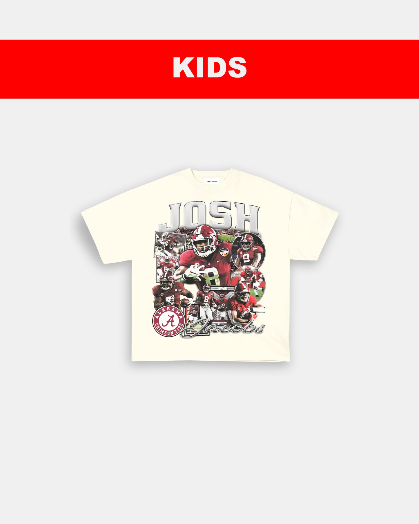 JOSH JACOBS - ALABAMA - KIDS TEE