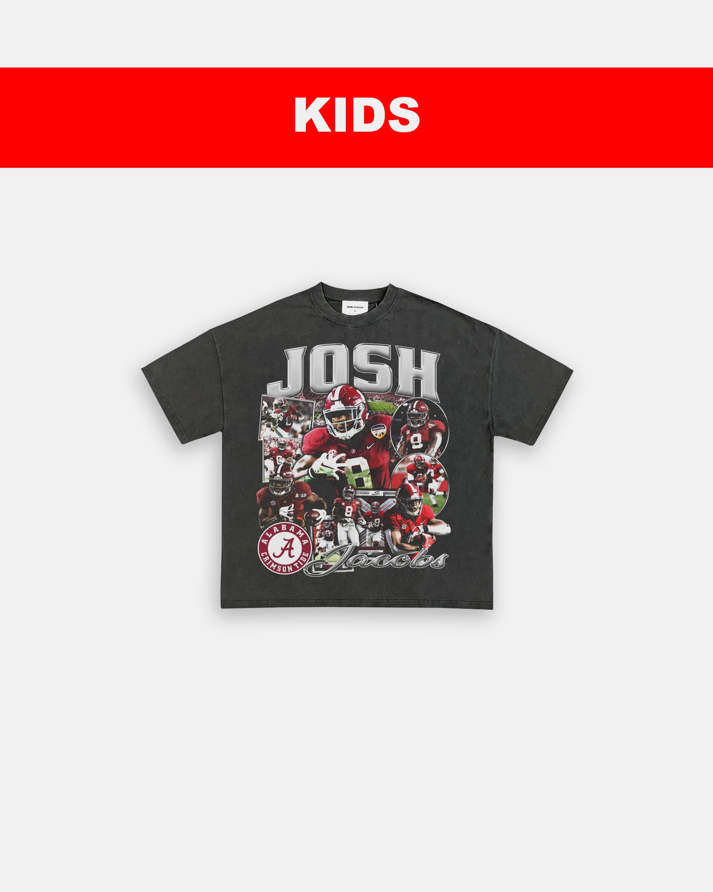 JOSH JACOBS - ALABAMA - KIDS TEE