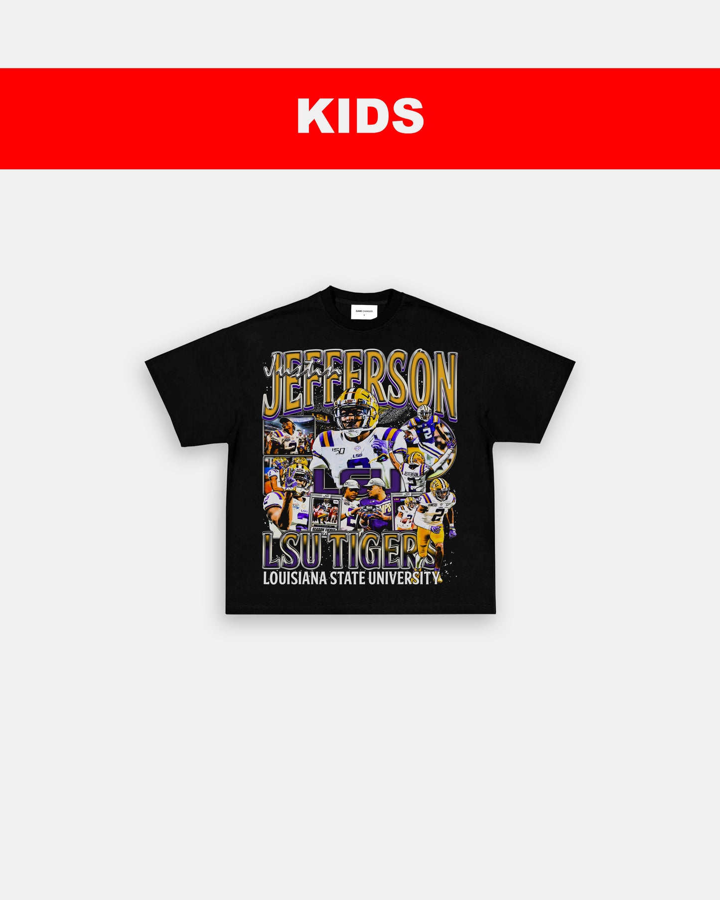 JUSTIN JEFFERSON - LSU - KIDS TEE