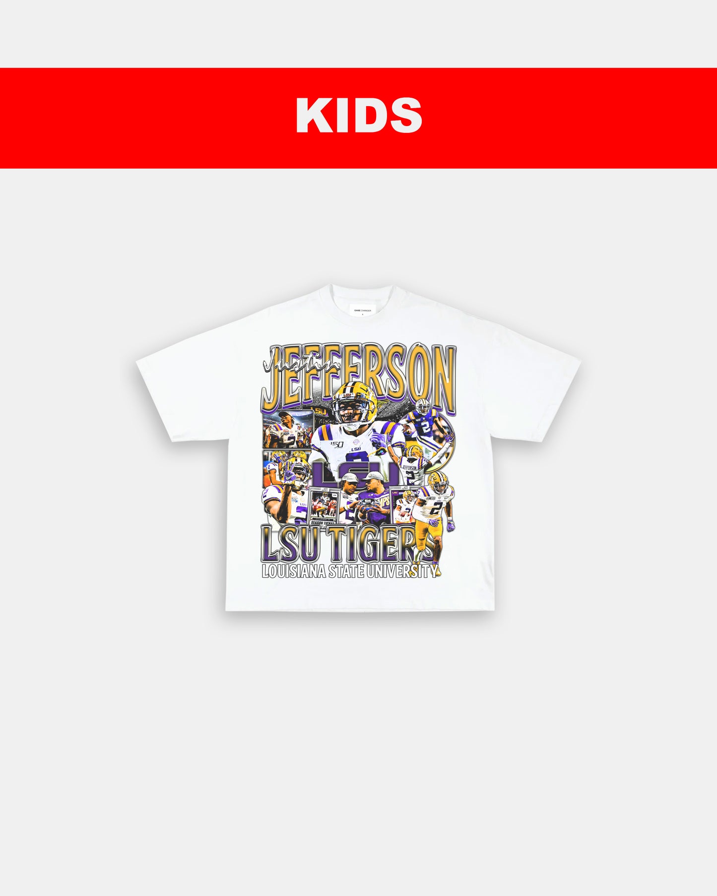 JUSTIN JEFFERSON - LSU - KIDS TEE