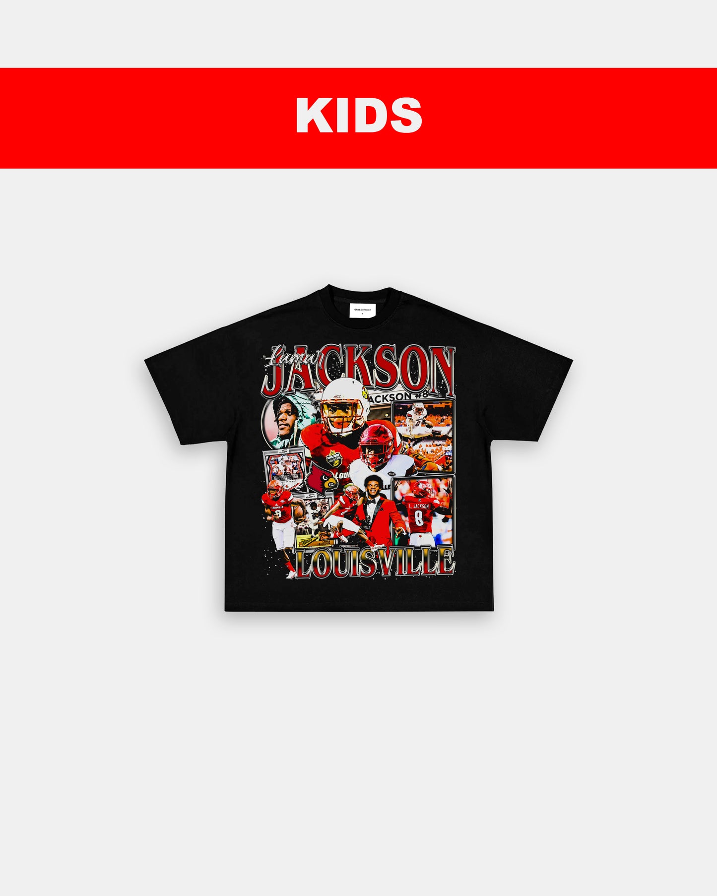 LAMAR JACKSON - LOUISVILLE - KIDS TEE