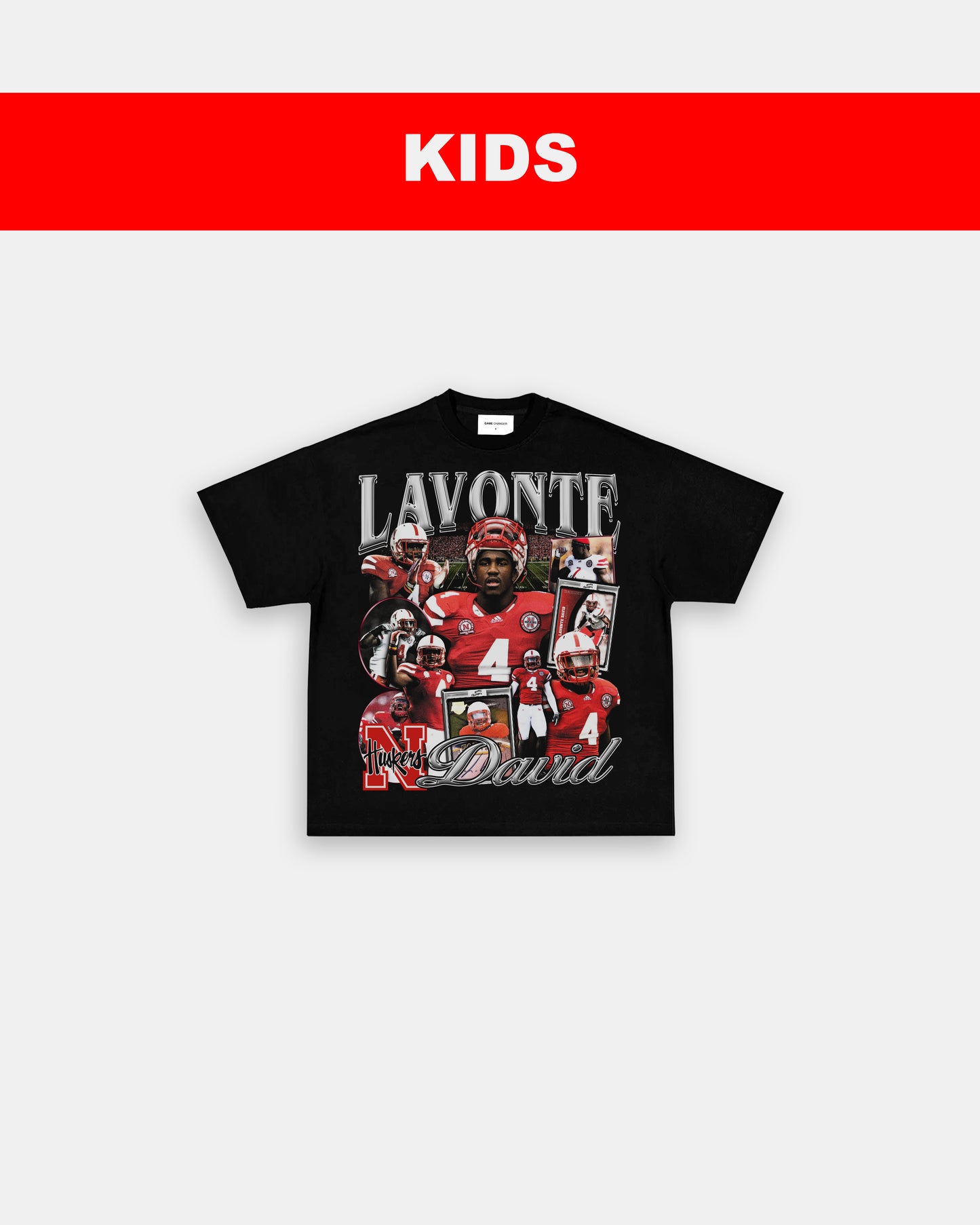 LAVONTE DAVID - NEBRASKA - KIDS TEE