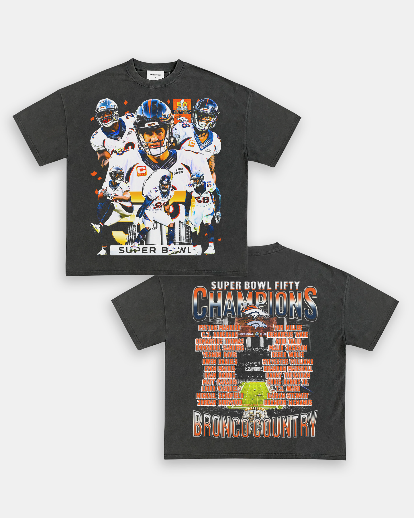 SUPER BOWL 50 CHAMPS - BRONCOS TEE - [DS]