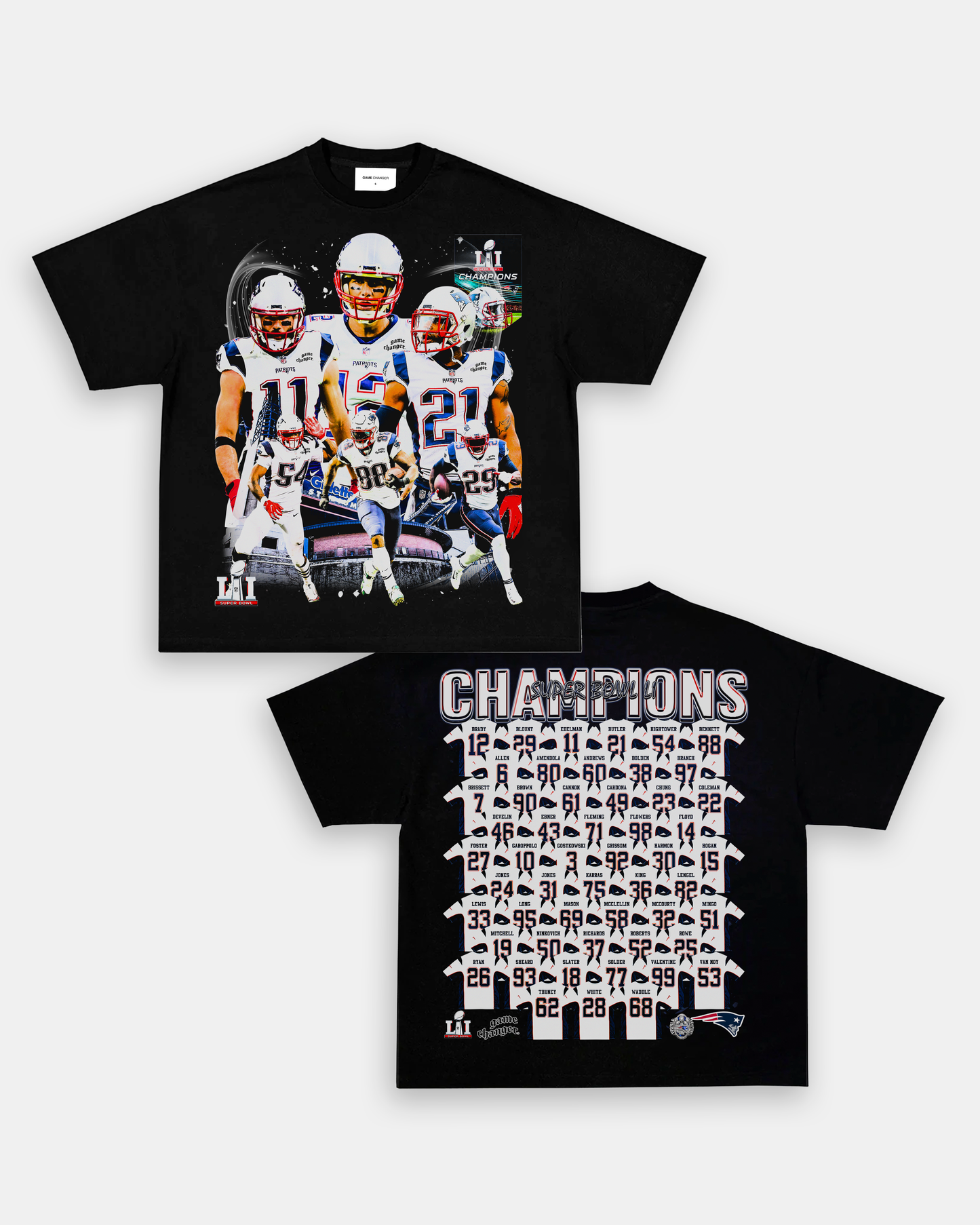 SUPER BOWL LI CHAMPS - PATRIOTS TEE - [DS]