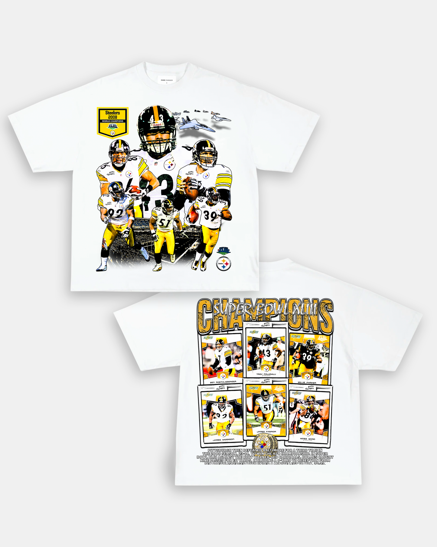 SUPER BOWL XLIII CHAMPS - STEELERS TEE - [DS]