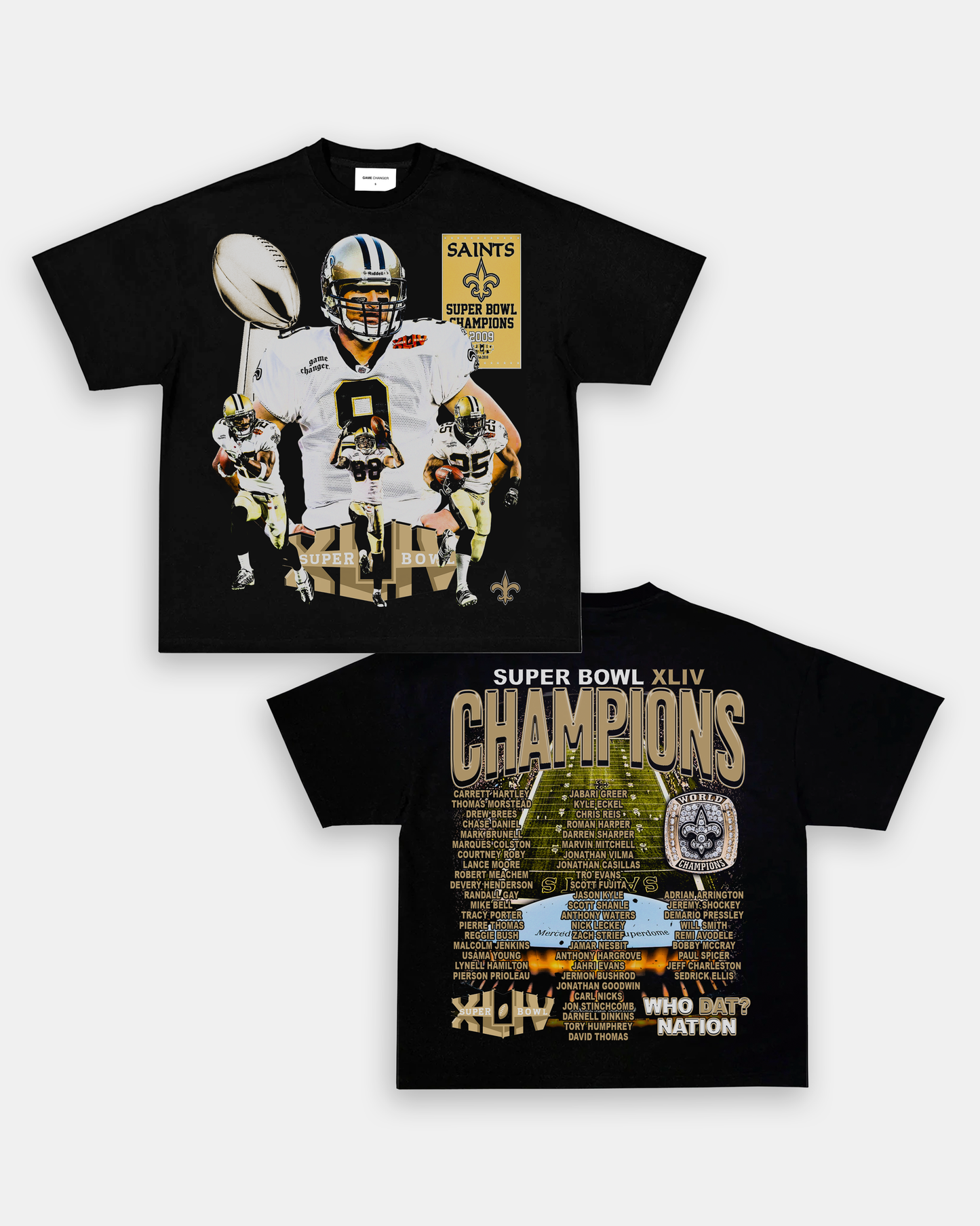 SUPER BOWL XLIV CHAMPS - SAINTS TEE - [DS]