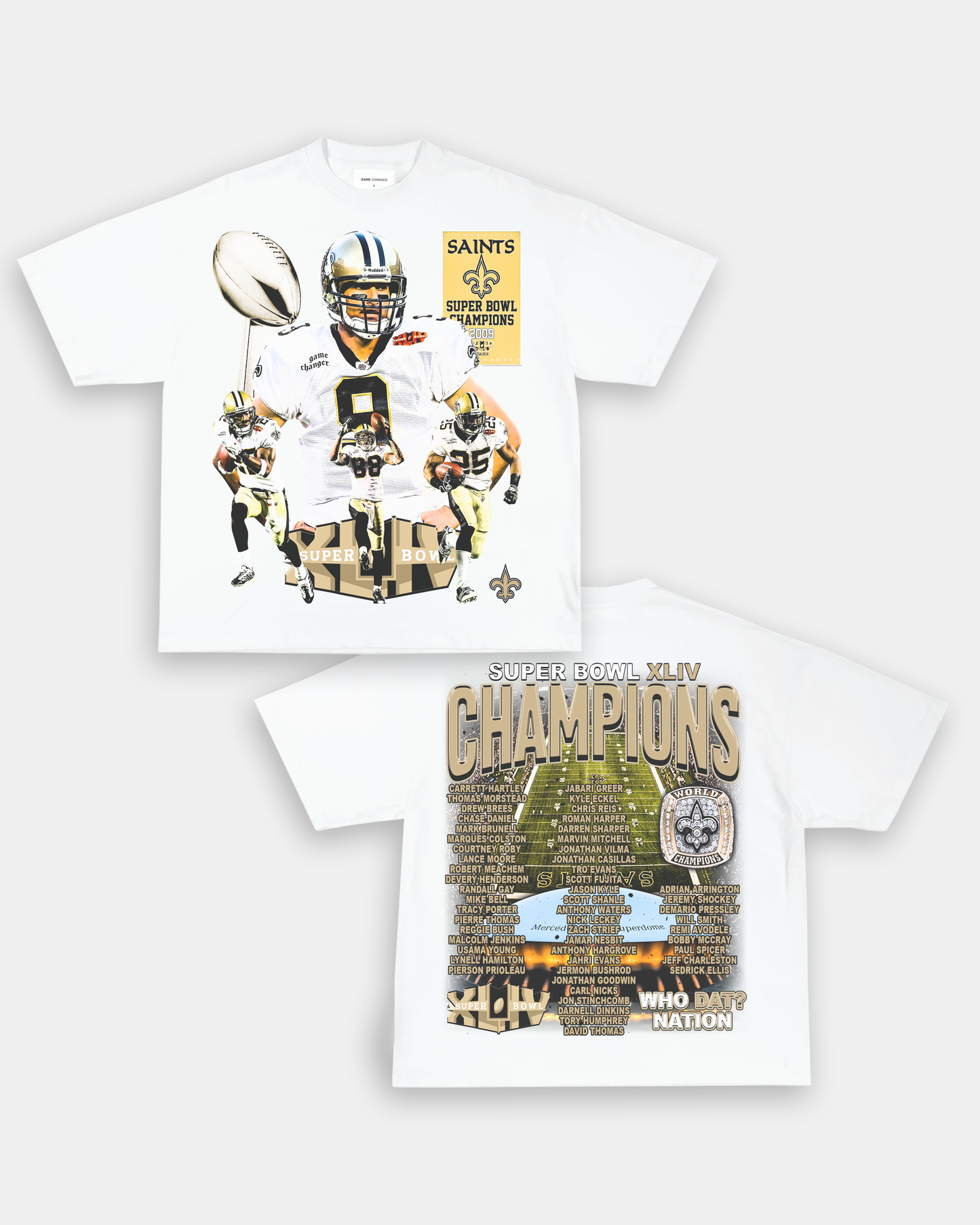 SUPER BOWL XLIV CHAMPS - SAINTS TEE - [DS]