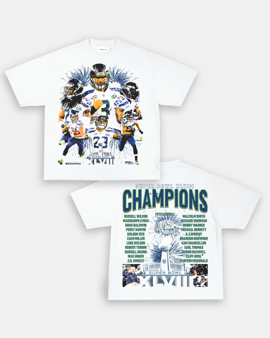 SUPER BOWL XLVIII CHAMPS - SEAHAWKS TEE - [DS]