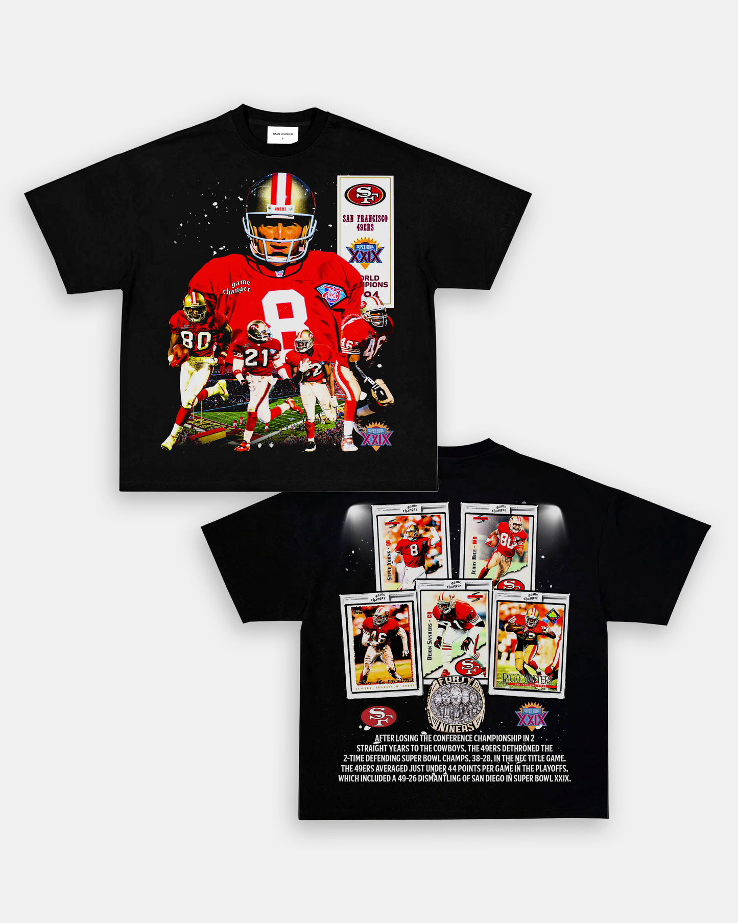 SUPER BOWL XXIX CHAMPS - 49ERS TEE - [DS]