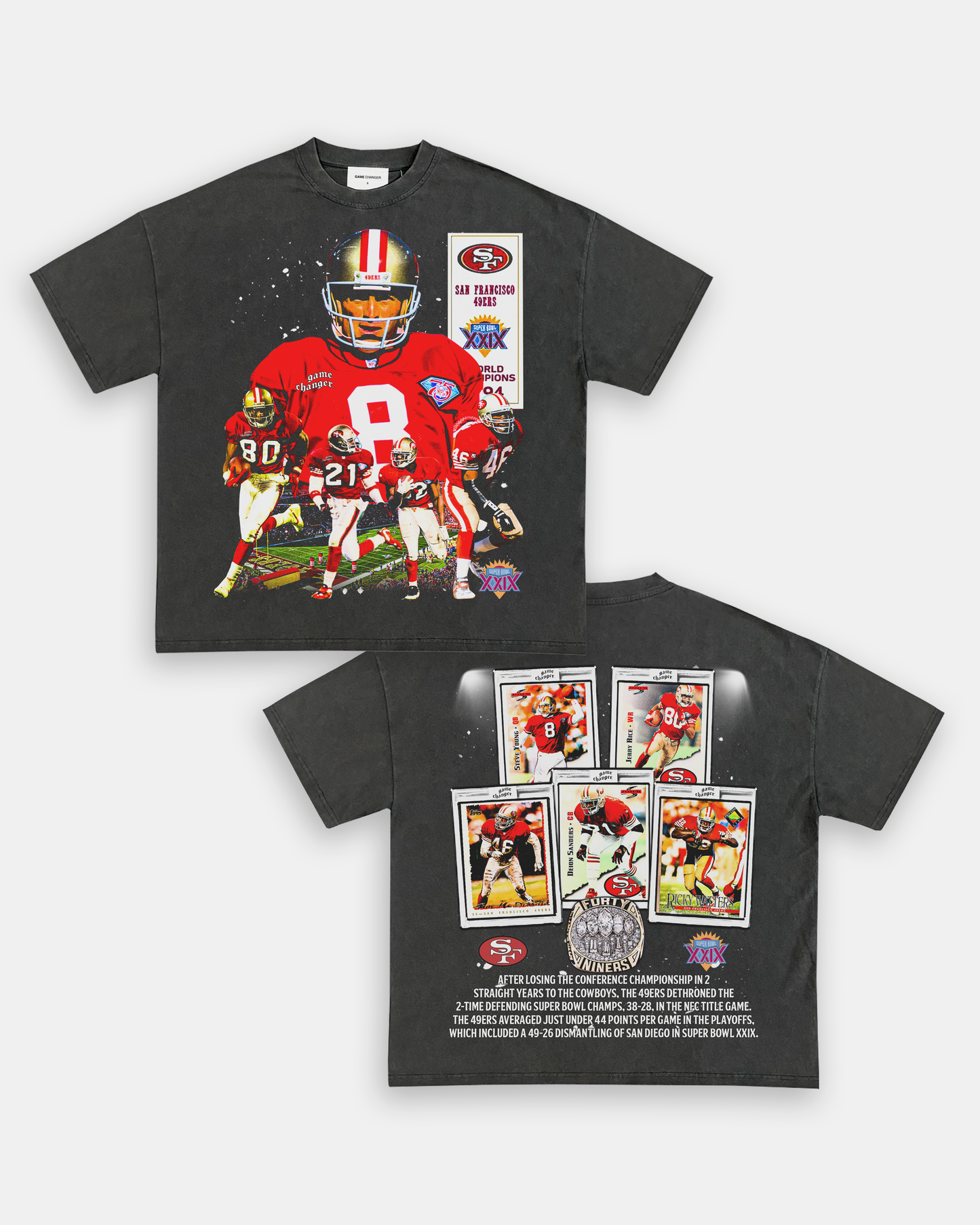 SUPER BOWL XXIX CHAMPS - 49ERS TEE - [DS]