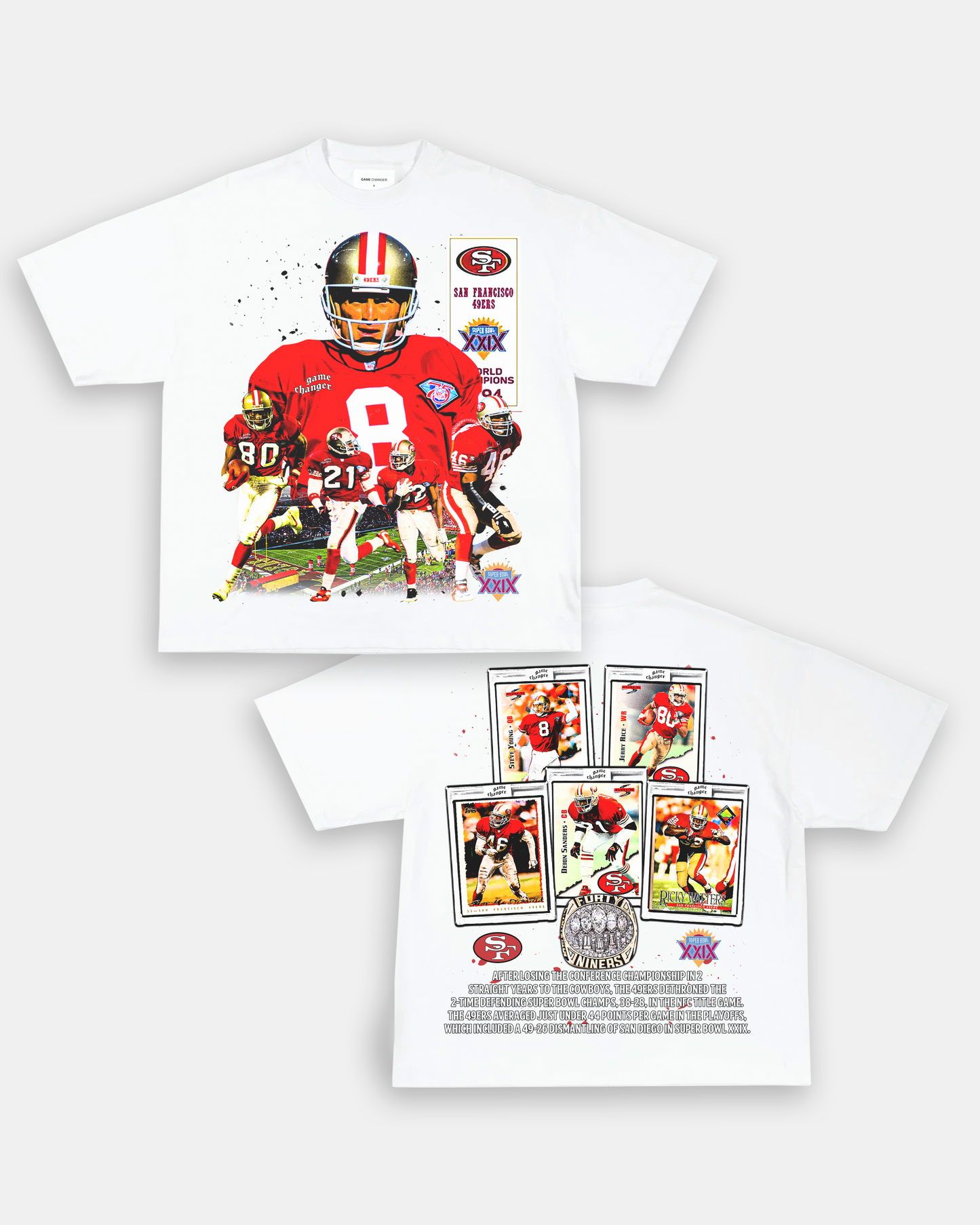 SUPER BOWL XXIX CHAMPS - 49ERS TEE - [DS]