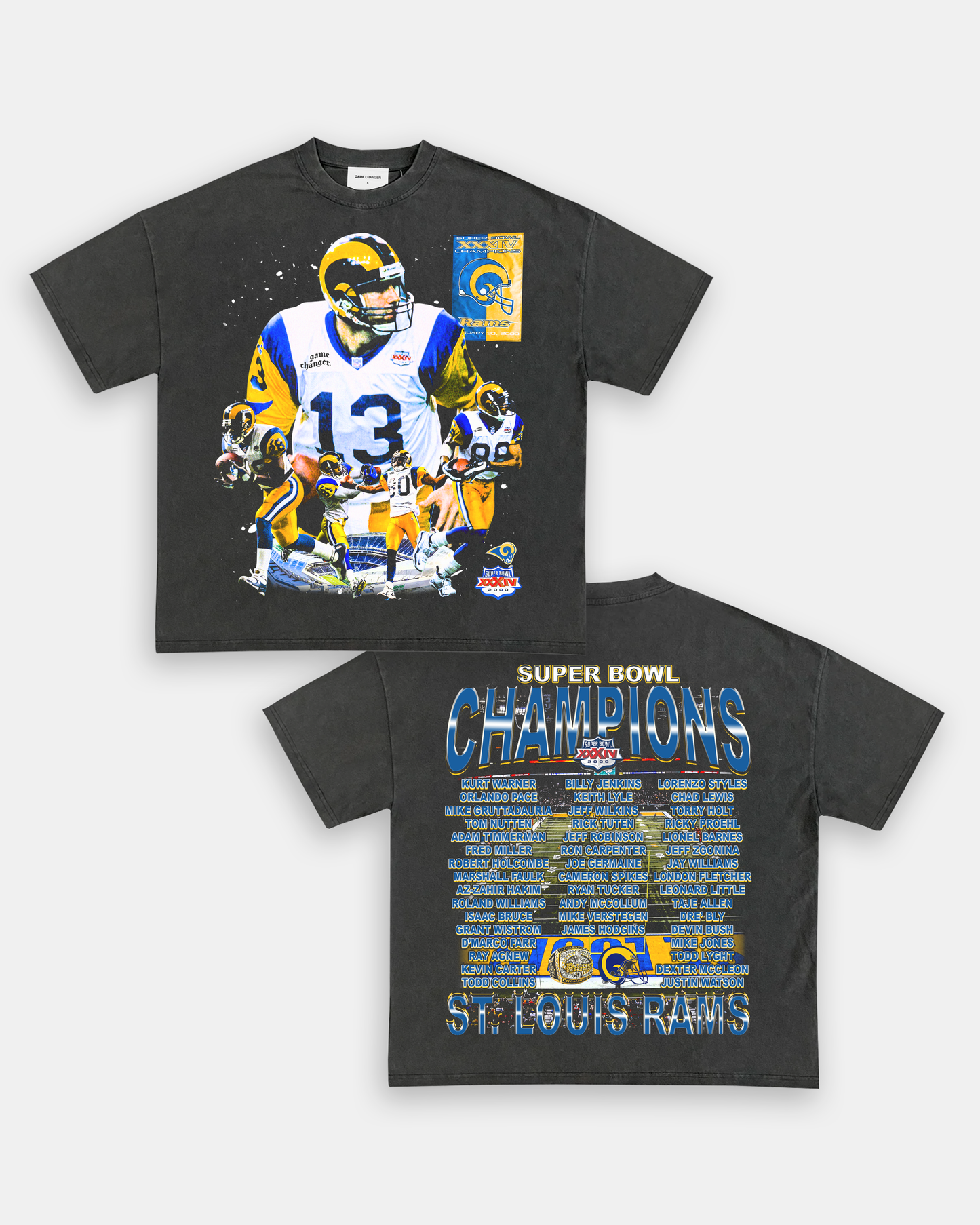 SUPER BOWL XXXIV CHAMPS - RAMS TEE - [DS]