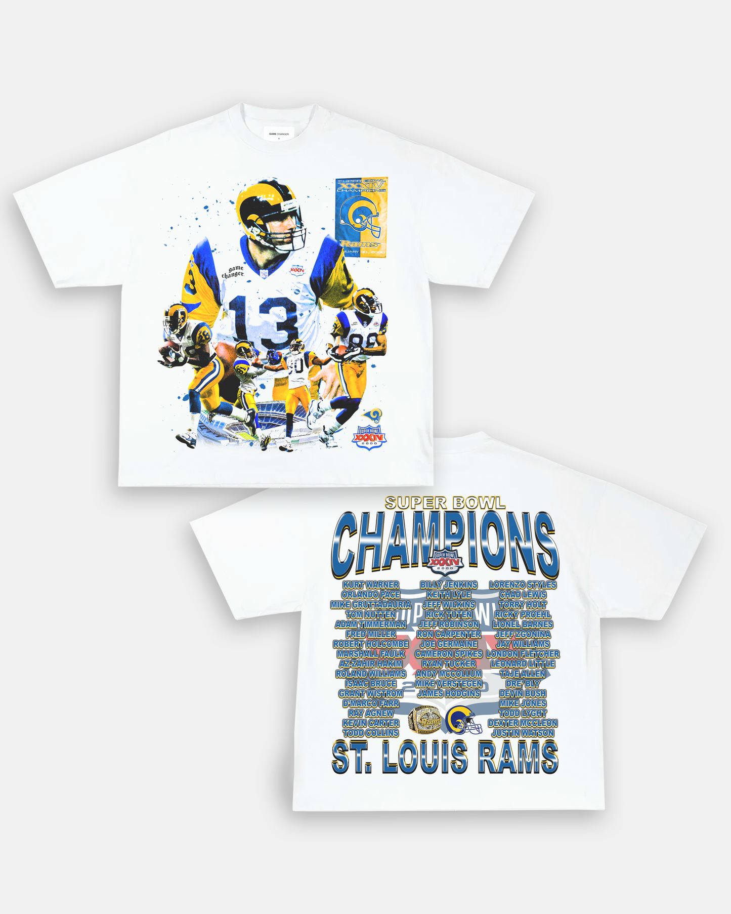 SUPER BOWL XXXIV CHAMPS - RAMS TEE - [DS]