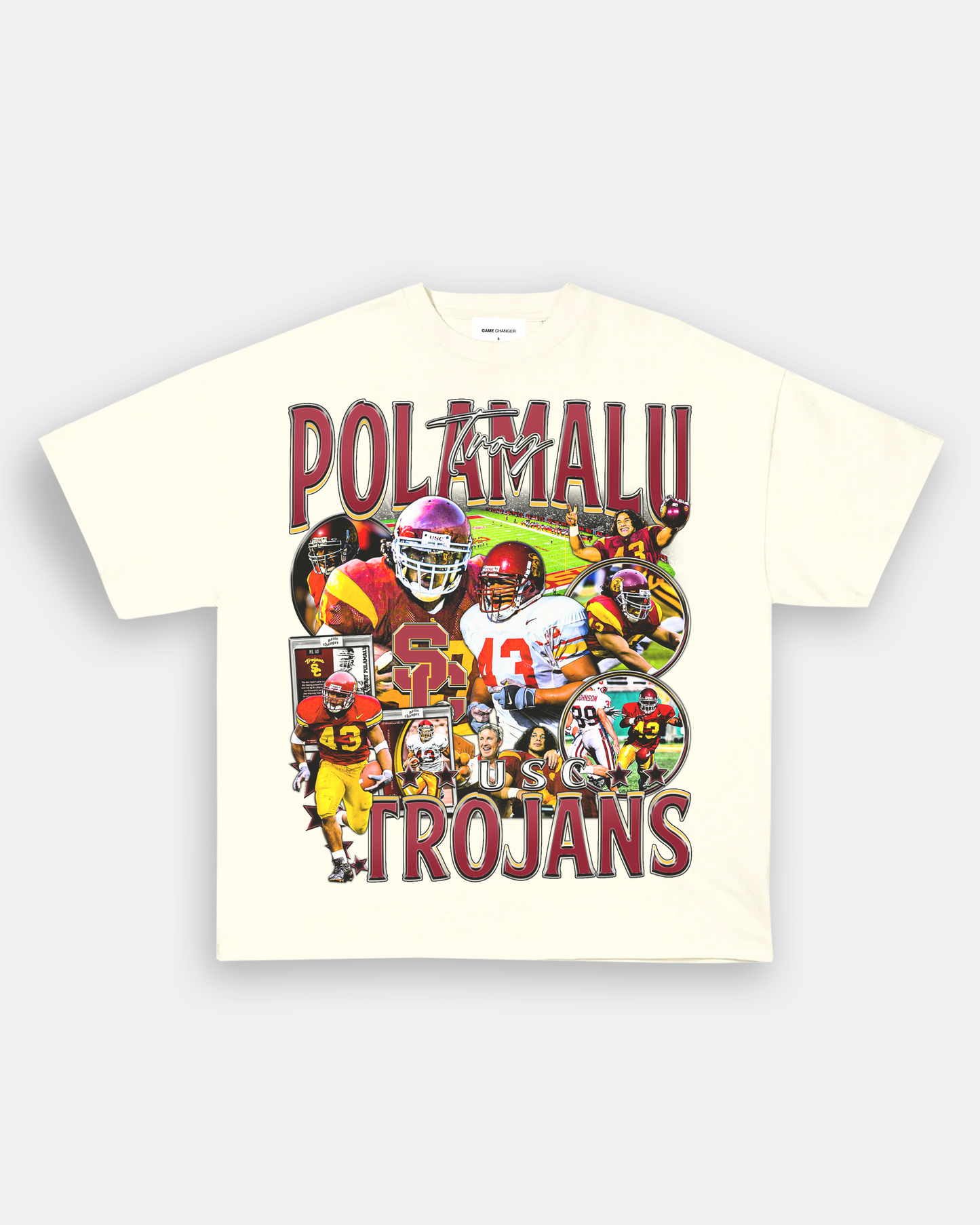 TROY POLAMALU - USC TEE