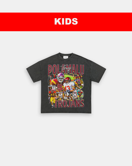 TROY POLAMALU - USC- KIDS TEE