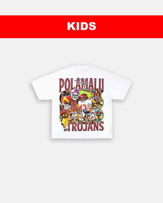 TROY POLAMALU - USC- KIDS TEE