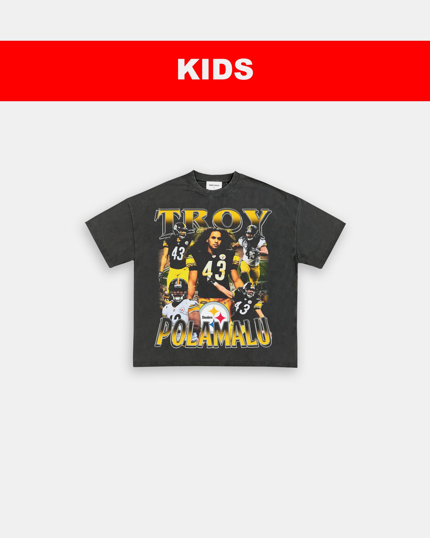 TROY POLAMALU - KIDS TEE