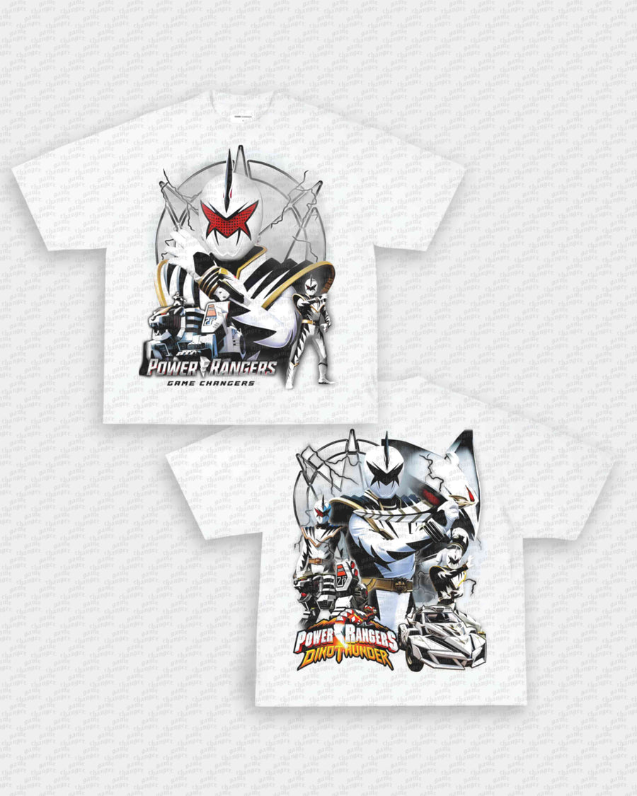 WHITE DINO RANGER V2 TEE - [DS]