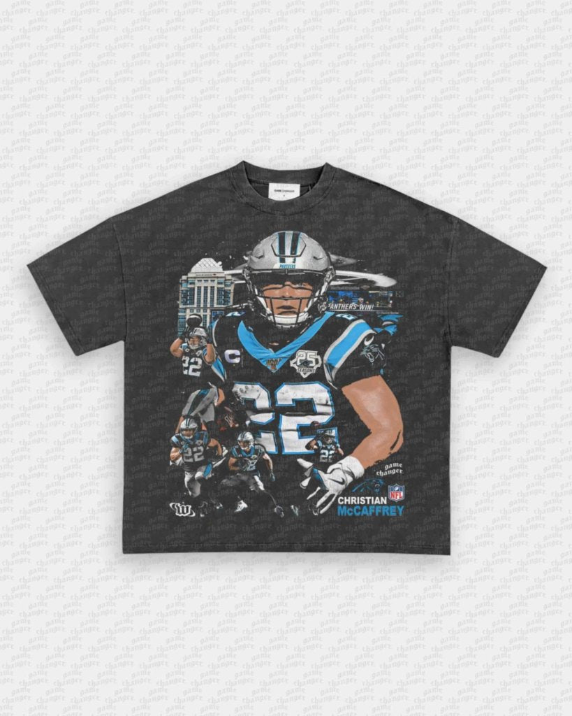 CHRISTIAN MCCAFFREY - PANTHERS TEE - VIP - GAME CHANGERS GRAPHIC TEE