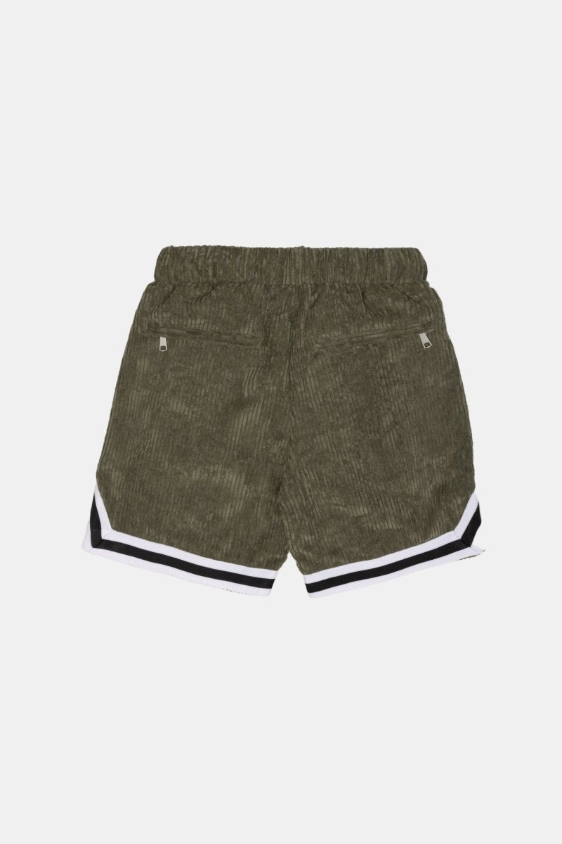 CORDUROY SHORTS (OLIVE) - GAME CHANGERS