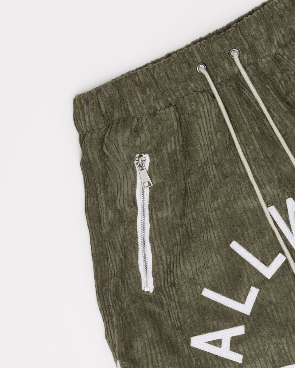 CORDUROY SHORTS (OLIVE) - GAME CHANGERS