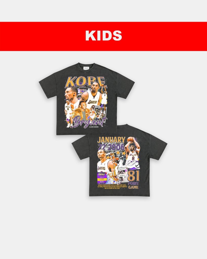 KOBE - 81 - POINT GAME DS - KIDS TEE - [DS] - VIP - GAME CHANGERS TEE