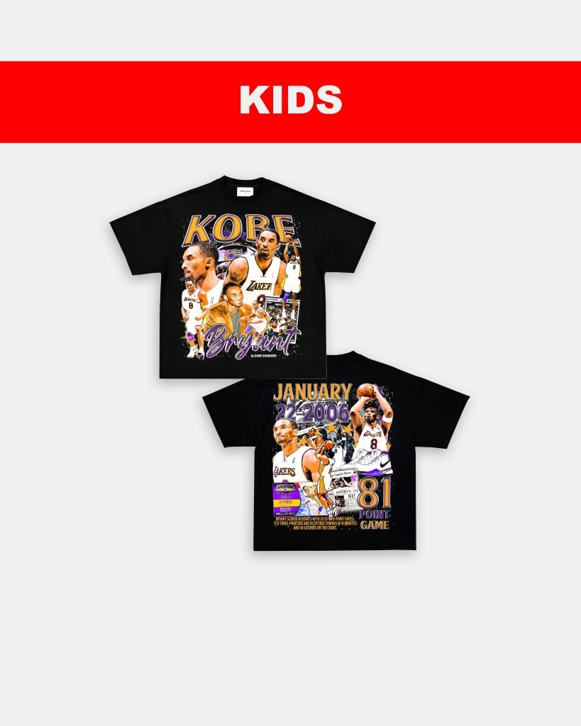 KOBE - 81 - POINT GAME DS - KIDS TEE - [DS] - VIP - GAME CHANGERS TEE