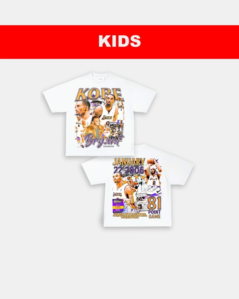 KOBE - 81 - POINT GAME DS - KIDS TEE - [DS] - VIP - GAME CHANGERS TEE