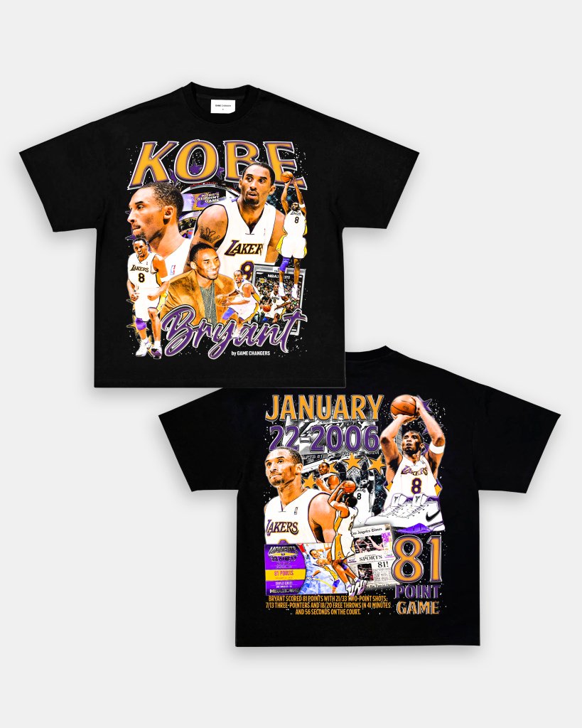 KOBE - 81 - POINT GAME TEE - [DS] - VIP - GAME CHANGERS TEE
