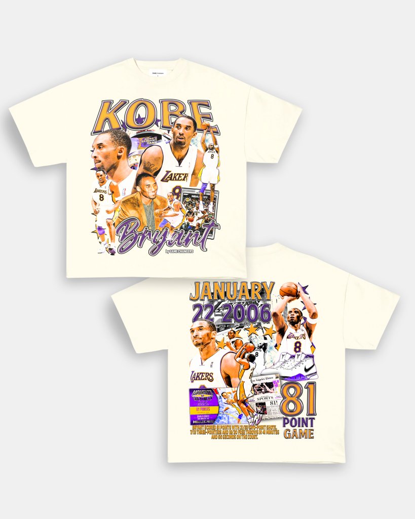 KOBE - 81 - POINT GAME TEE - [DS] - VIP - GAME CHANGERS TEE