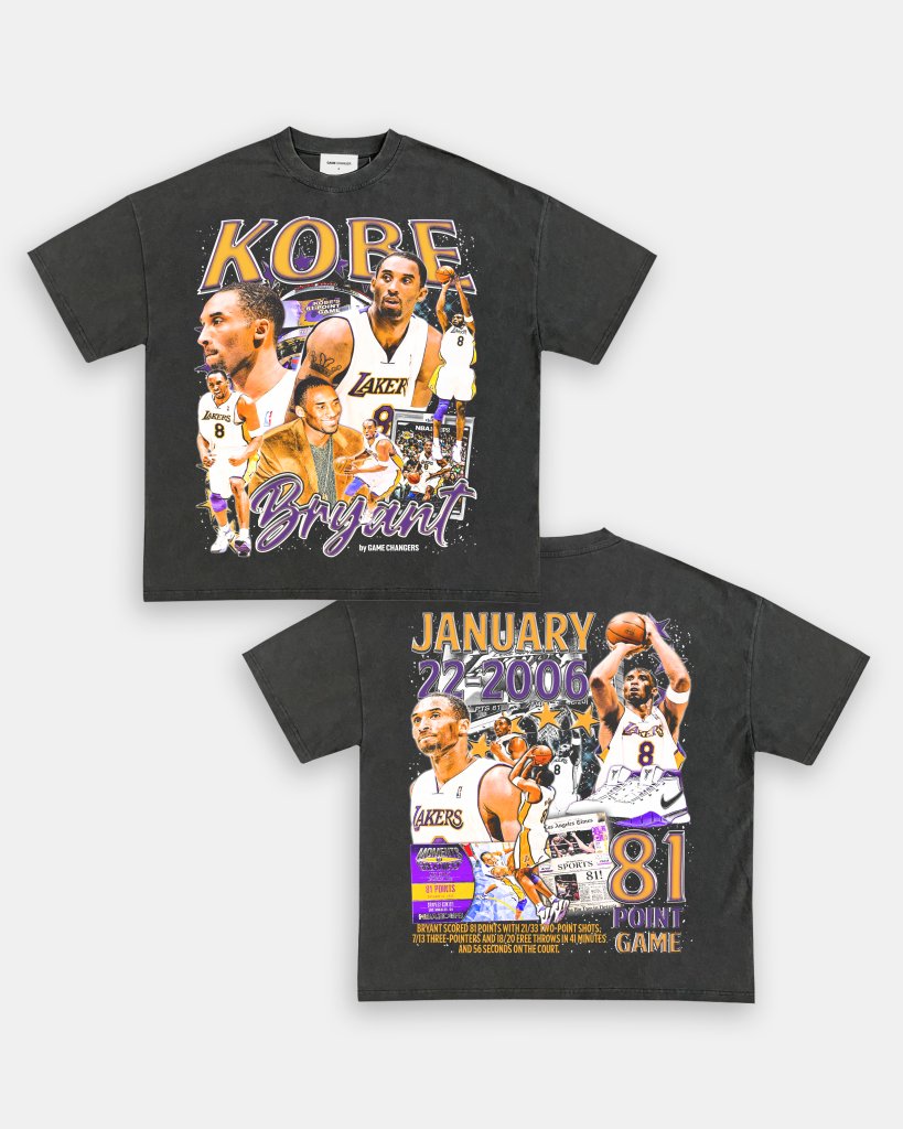 KOBE - 81 - POINT GAME TEE - [DS] - VIP - GAME CHANGERS TEE