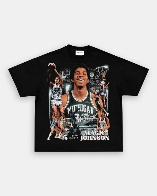 MAGIC JOHNSON - MICHIGAN TEE - GAME CHANGERS