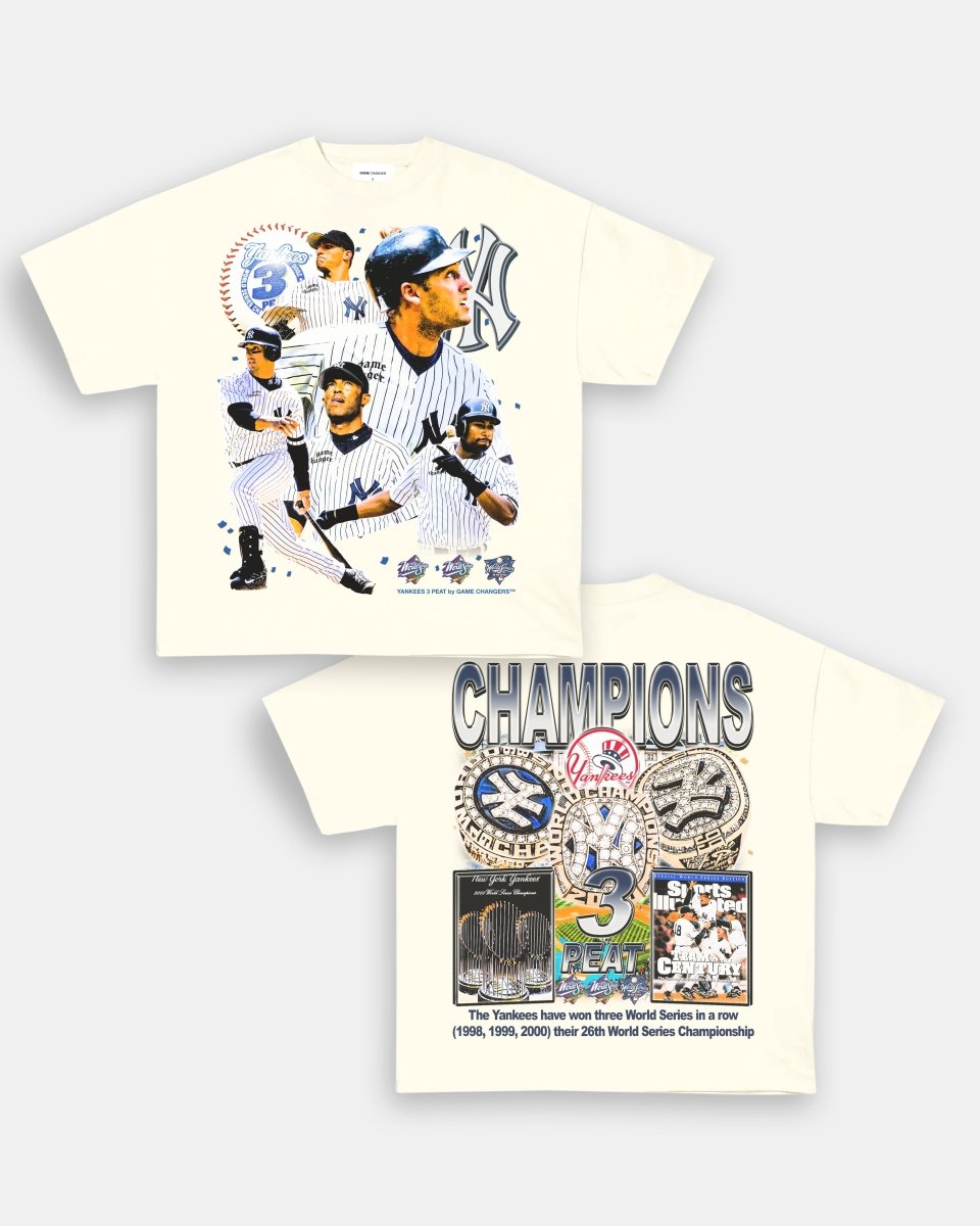 YANKEES 3 PEAT TEE - [DS] - GAME CHANGERS